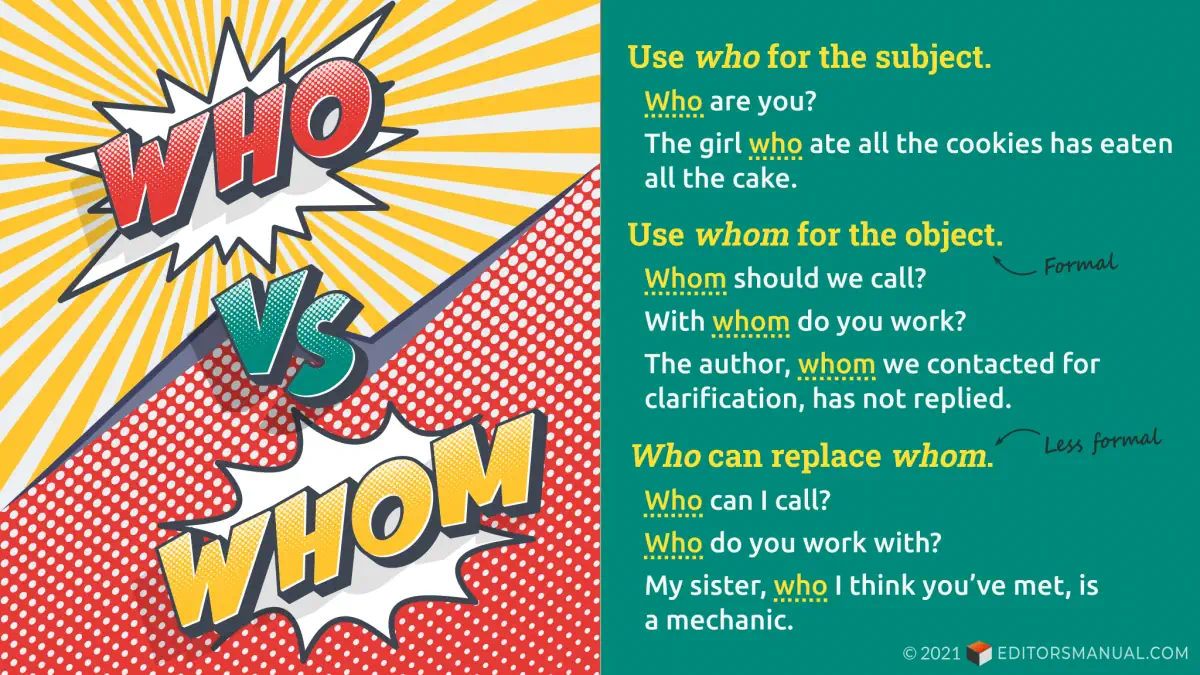 Who or Whom? Tips & Examples to Get It Right | The Editor’s Manual