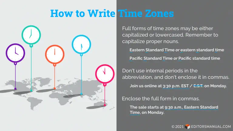 to Write Time Zones Correctly |